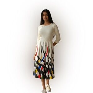 Order Plus new with tags cream colored with modern design dress-women’s size S